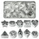 Edelstahl-Ausstechformen Set Formen mit Aufbewahrungsbox  170x90x18mm 30-teilig