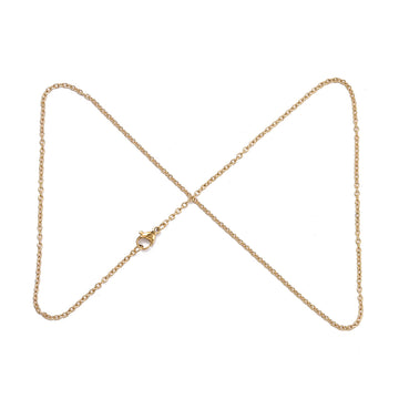 Edelstahl Ankerkette gold PVD-beschichtet mit Karabinerverschluss 45cm