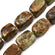 Edelsteinperle Grüner Opal Rechteck 15-18mm 1 Stück