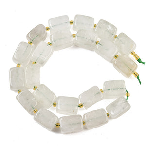 Edelsteinperle Grüner Quarz Rechteck 15-18mm 1 Stück