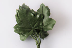 Efeublätter dunkelgrün 4,5cm 12 Stk./Bund