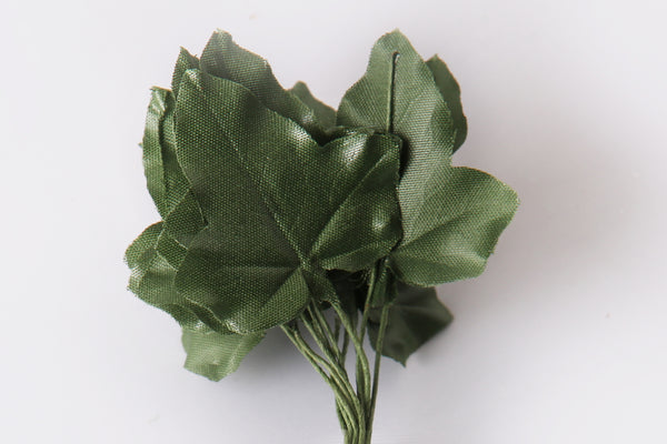 Efeublätter dunkelgrün 4,5cm 12 Stk./Bund