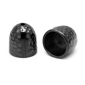 Metall-Endkappen gehämmert 12,5x13mm 4 Stück