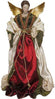 Engel mit Stoffkleid grün H 35cm