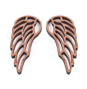 Engelsflügel Holz 23x56mm Lasercut 10 Stück