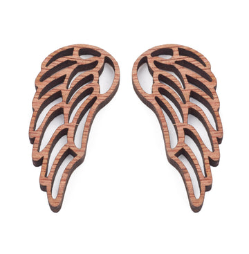 Engelsflügel Holz 23x56mm Lasercut 10 Stück
