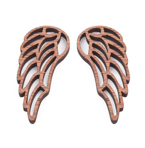 Engelsflügel Holz 23x56mm Lasercut 10 Stück