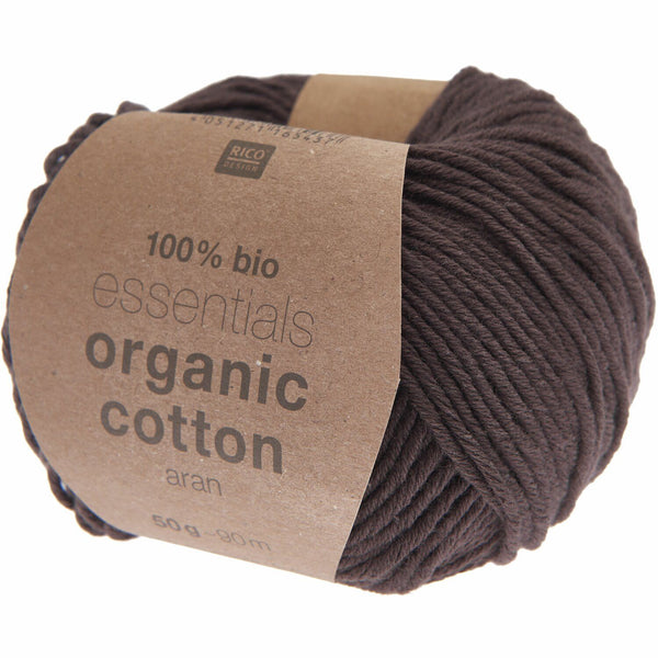Rico Essential Organic Cotton Aran Baumwollgarn 100% BIO 50g/90m