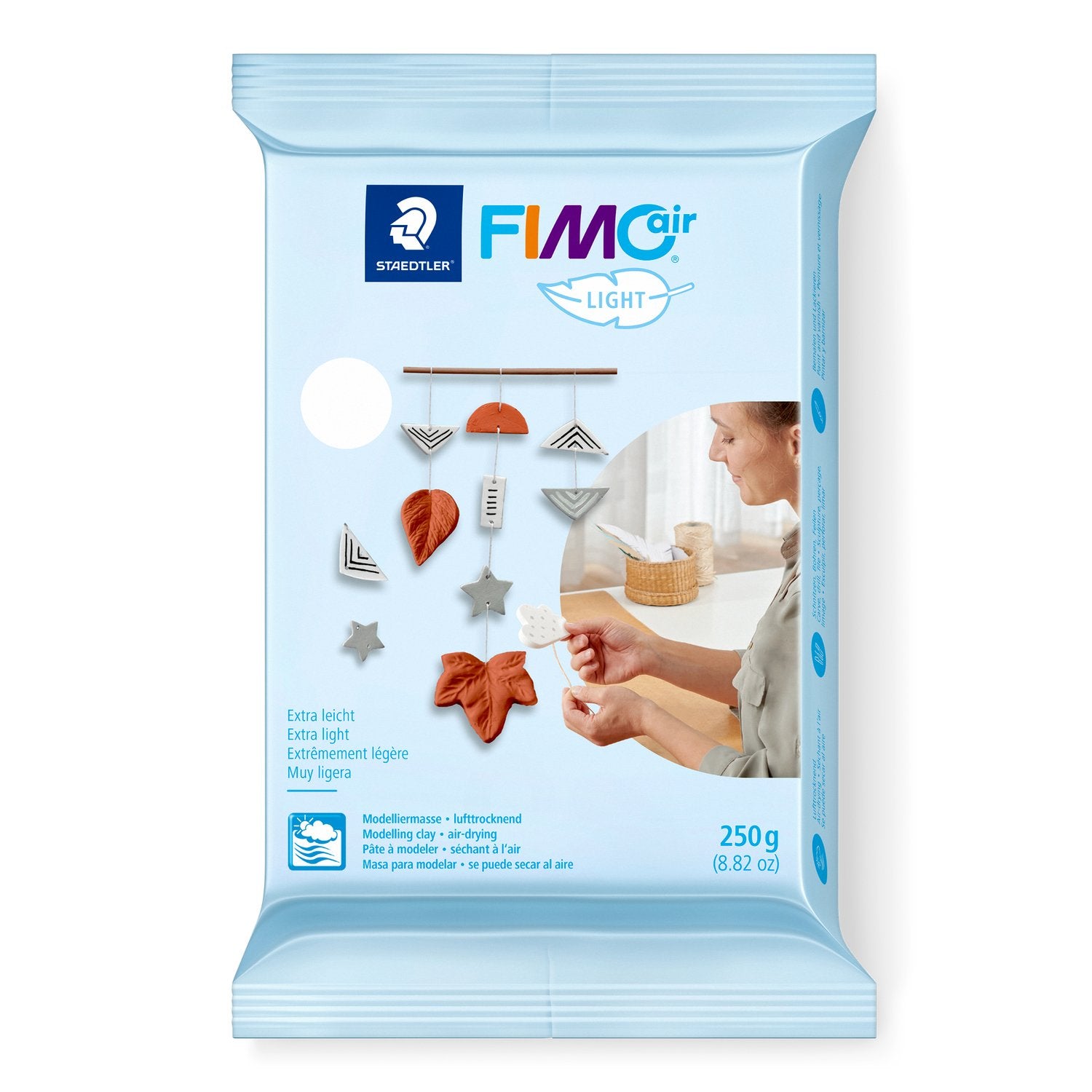 Fimo Air Light, lufttrocknend oder in der Mikrowelle, weiß