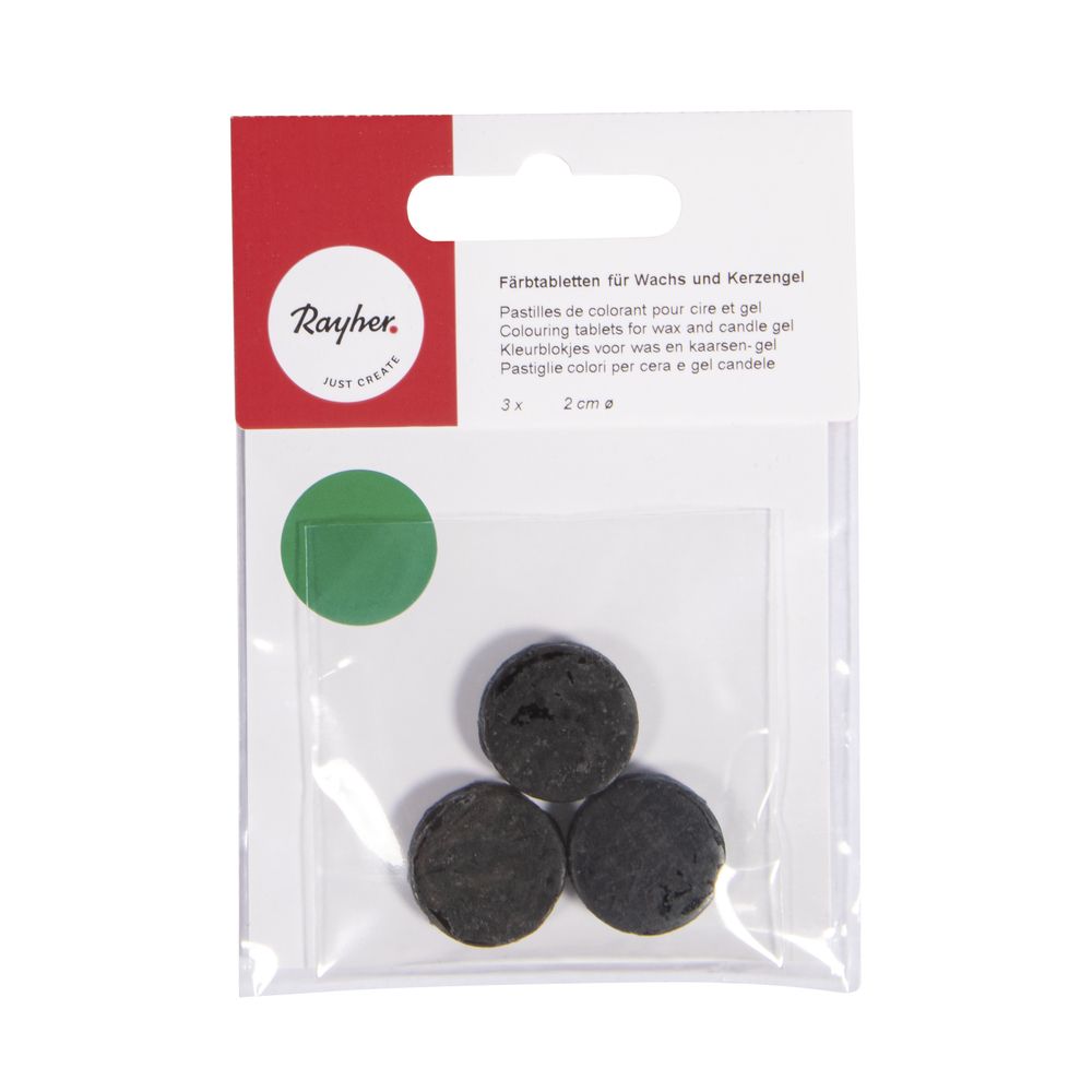 Färbewachs Färbtabletten für Wachs und Kerzengel ø 2cm 3 Stück