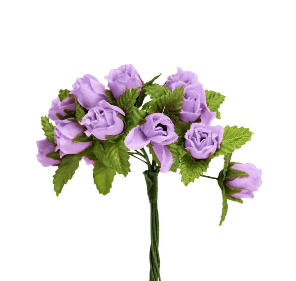 Farmrose flieder Blüte 2cm 12 Stück/Bund
