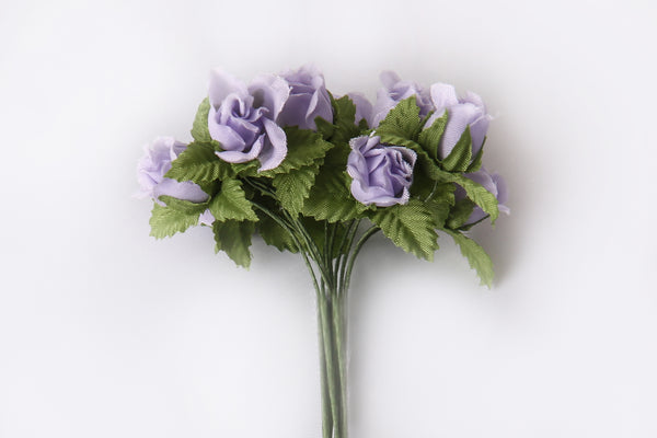 Farmrose flieder Blüte 2cm 12 Stück/Bund