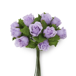 Farmrose flieder Blüte 2cm 12 Stück/Bund