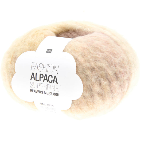 Fashion Alpaca Superfine Heavens Big Cloud 100g 280m 63% Alpaka 37% Polyamid