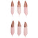 Federn Ca. 8cm 6 Stück Rosa-roségold