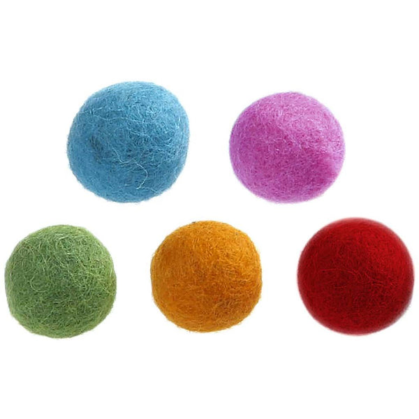 Filzkugeln bunt gemischt 20mm 64 Stück