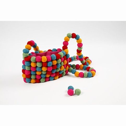 Filzkugeln bunt gemischt 20mm 64 Stück