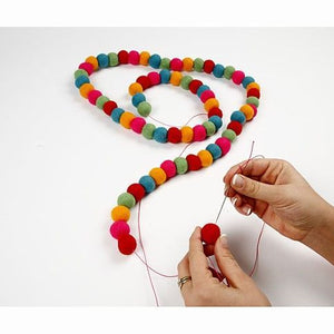 Filzkugeln bunt gemischt 20mm 64 Stück