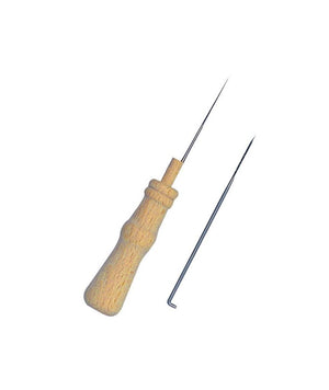 Filznadel-Set Holzgriff + 2 Nadeln Ø 0,58x0,90mm