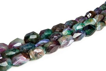 Edelstein Fire Crackle Achat facettiert ovale Perlenstrang 28x17mm 14 Stück/Strang