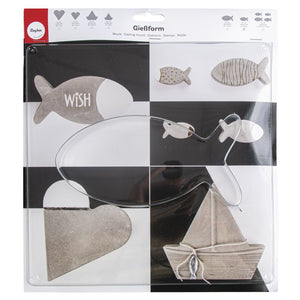Gießform Fisch PET 19x9,8cm Tiefe 4cm