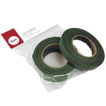 Flora-Kreppband dunkelgrün 13mm 1 Rolle/27,5m