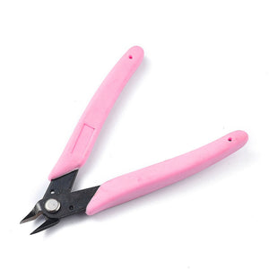 Flush Cutter Mini-Seitenschneider Schmuckzange rosa 12,8x4,3x1cm 1 Stück