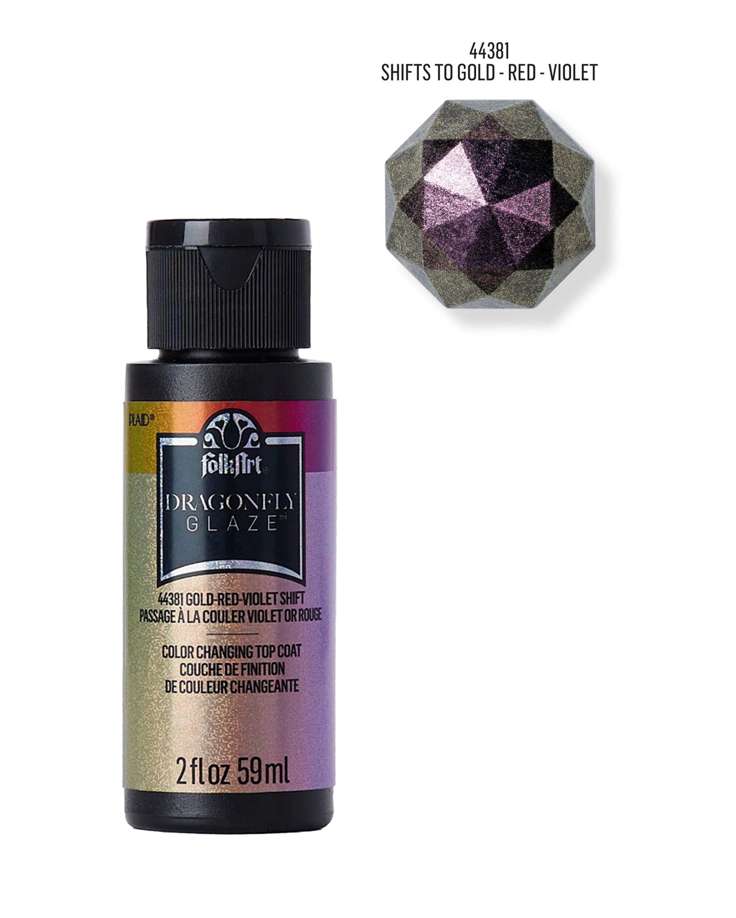 FolkArt Dragonfly Glaze farbverändernder Überlack 59ml