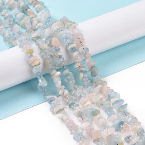 Morganit Edelstein Splitterkette 40cm