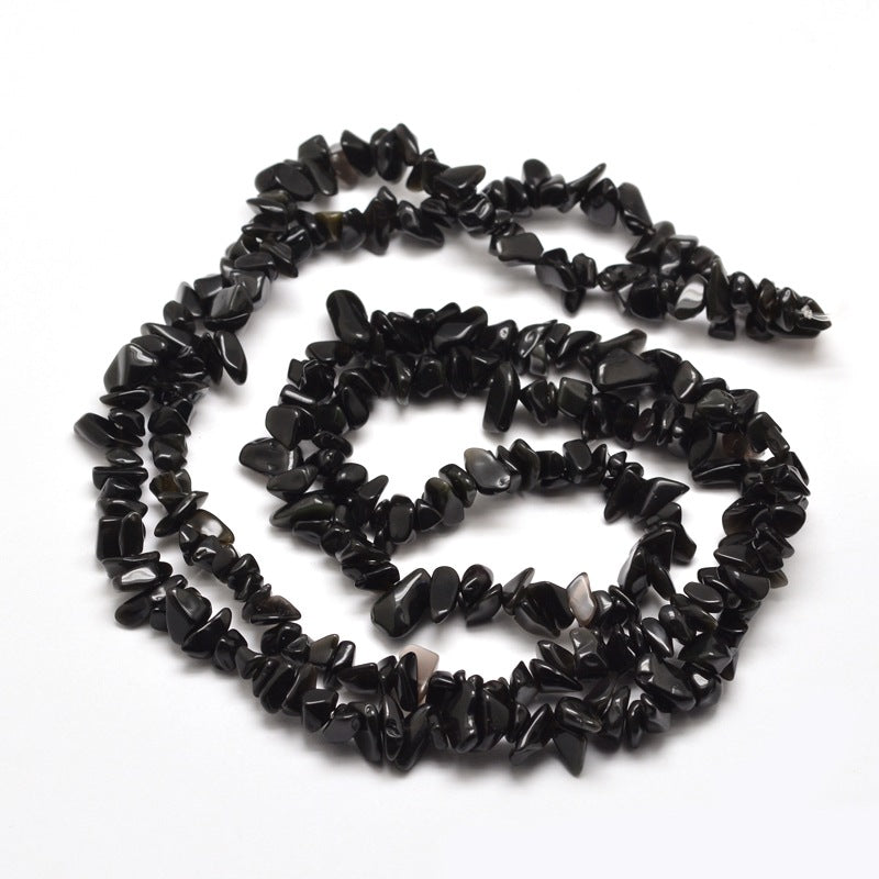 Edelstein Obsidian Splitterkette 5-8mm