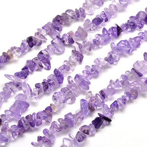 Amethyst Edelstein-Splitterkette 5-8mm 80cm/Strang