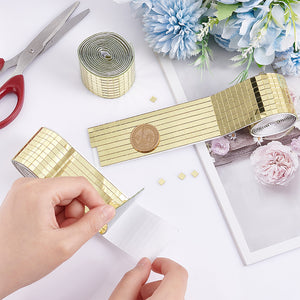 Spiegelmosaik gold selbstklebend quadratisch 41x1,5mm 1m / Rolle