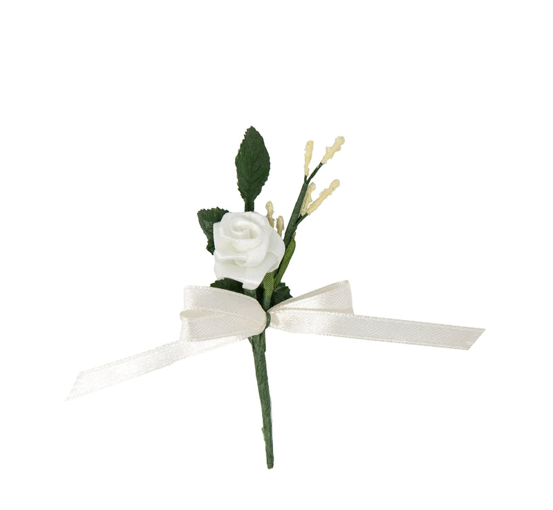 Gästeanstecker Diorrose groß mit Rosenblatt, ohne Nadel, pro Stück