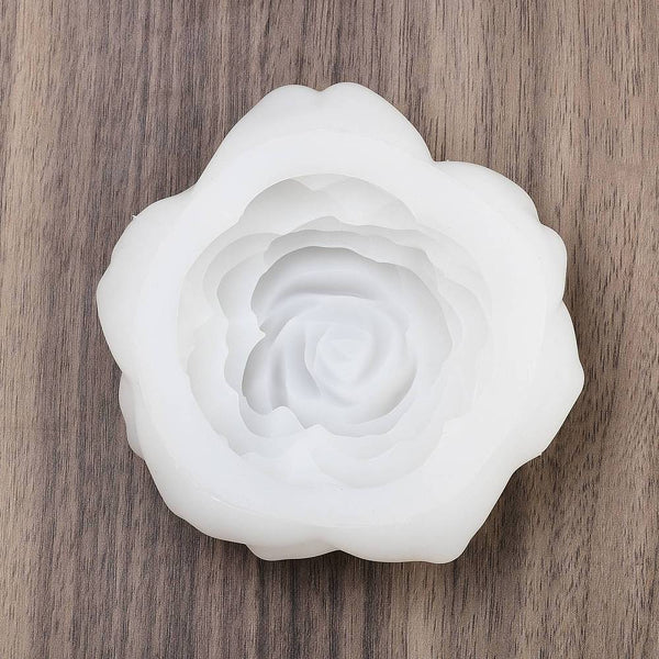 Gießform aus Silikon Rosenblüte 95x100x36mm