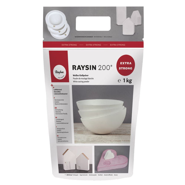 Gießpulver Raysin 200 weiß lufthärtend und geruchslos Beutel
