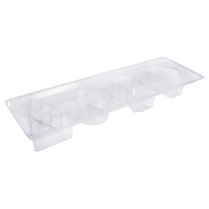 Gießform transparent PET-Kunststoff Weihnachten Tiefe 3cm 4 teilig