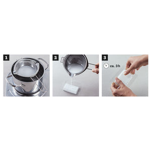 Gießform transparent PET-Kunststoff Weihnachten Tiefe 3cm 4 teilig