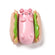 Glücksbringer Schwein in Sandwich aus Resin 26x23x13,5mm 1 Stück