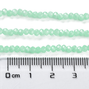 Glasperlen Abacus Imitation Jade 4x3mm 220 Stück