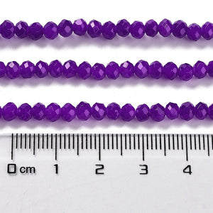 Glasperlen Abacus Imitation Jade 4x3mm 220 Stück