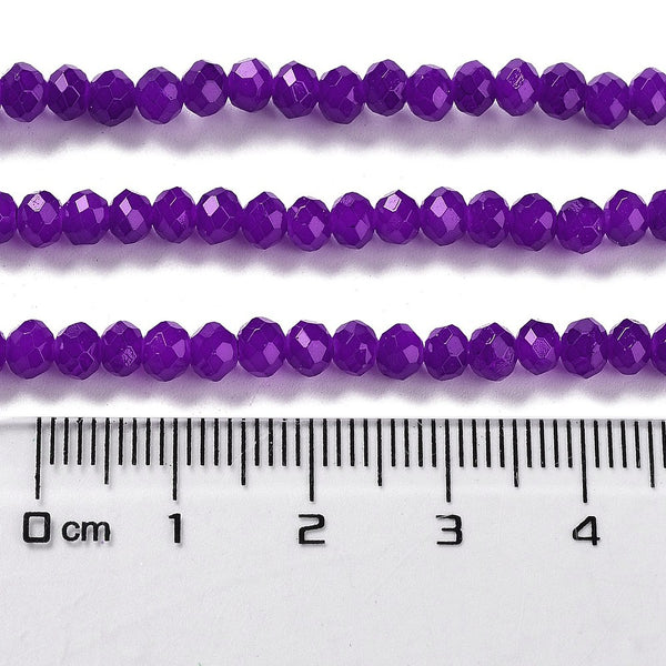 Glasperlen Abacus Imitation Jade 4x3mm 220 Stück