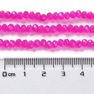Glasperlen Abacus Imitation Jade 4x3mm 220 Stück