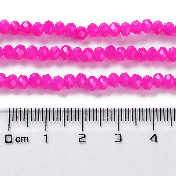 Glasperlen Abacus Imitation Jade 4x3mm 220 Stück