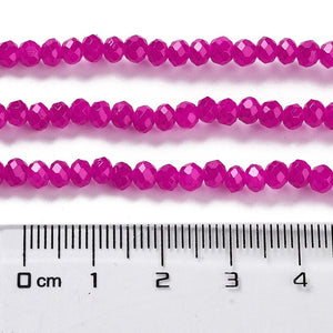 Glasperlen Abacus Imitation Jade 4x3mm 220 Stück