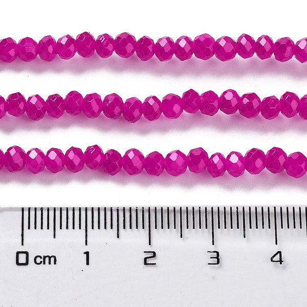 Glasperlen Abacus Imitation Jade 4x3mm 220 Stück