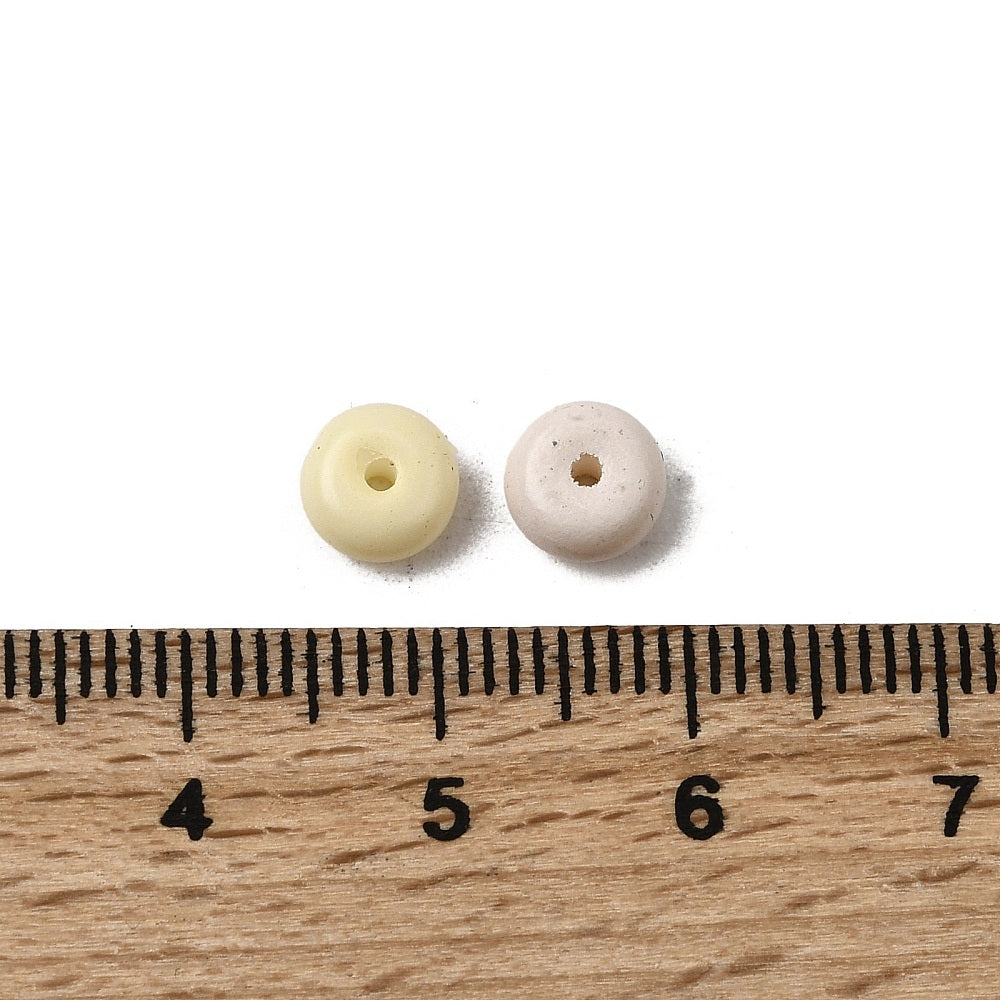 Glasperlen Abacus Jade-Imitation Rondell MIX 6,5x3,5mm 220 Stück / Dose