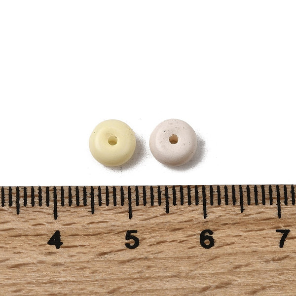Glasperlen Abacus Jade-Imitation Rondell MIX 6,5x3,5mm 220 Stück / Dose