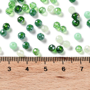 Glasschliffperle Abacus Mix 4x3mm 200 Stück / Dose