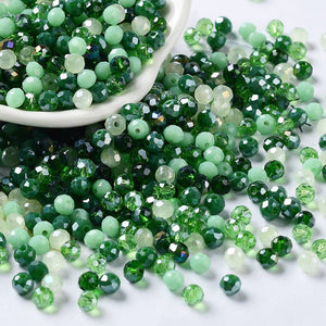 Glasschliffperle Abacus Mix 4x3mm 200 Stück / Dose