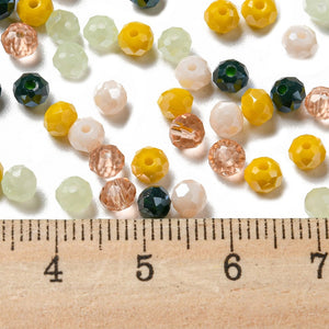 Glasschliffperle Abacus Mix 4x3mm 200 Stück / Dose